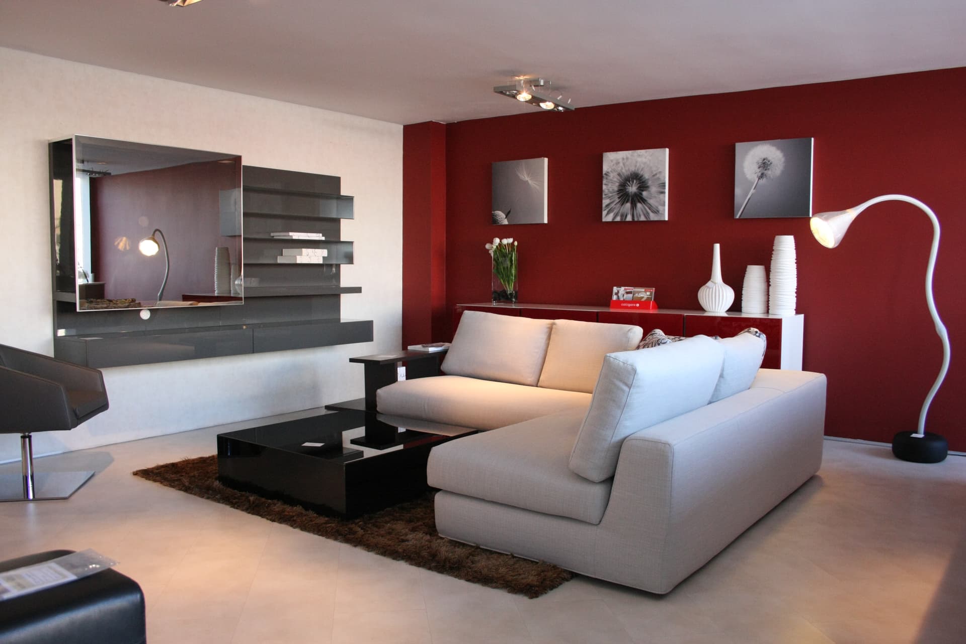 Compoziție living gri lucios 5