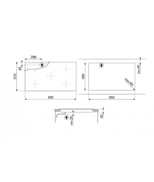 Plita Smeg SE363ETB 2