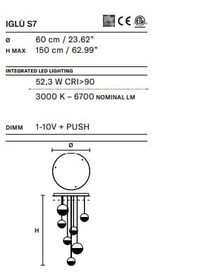 Masiero Candelabru IGLU7 3