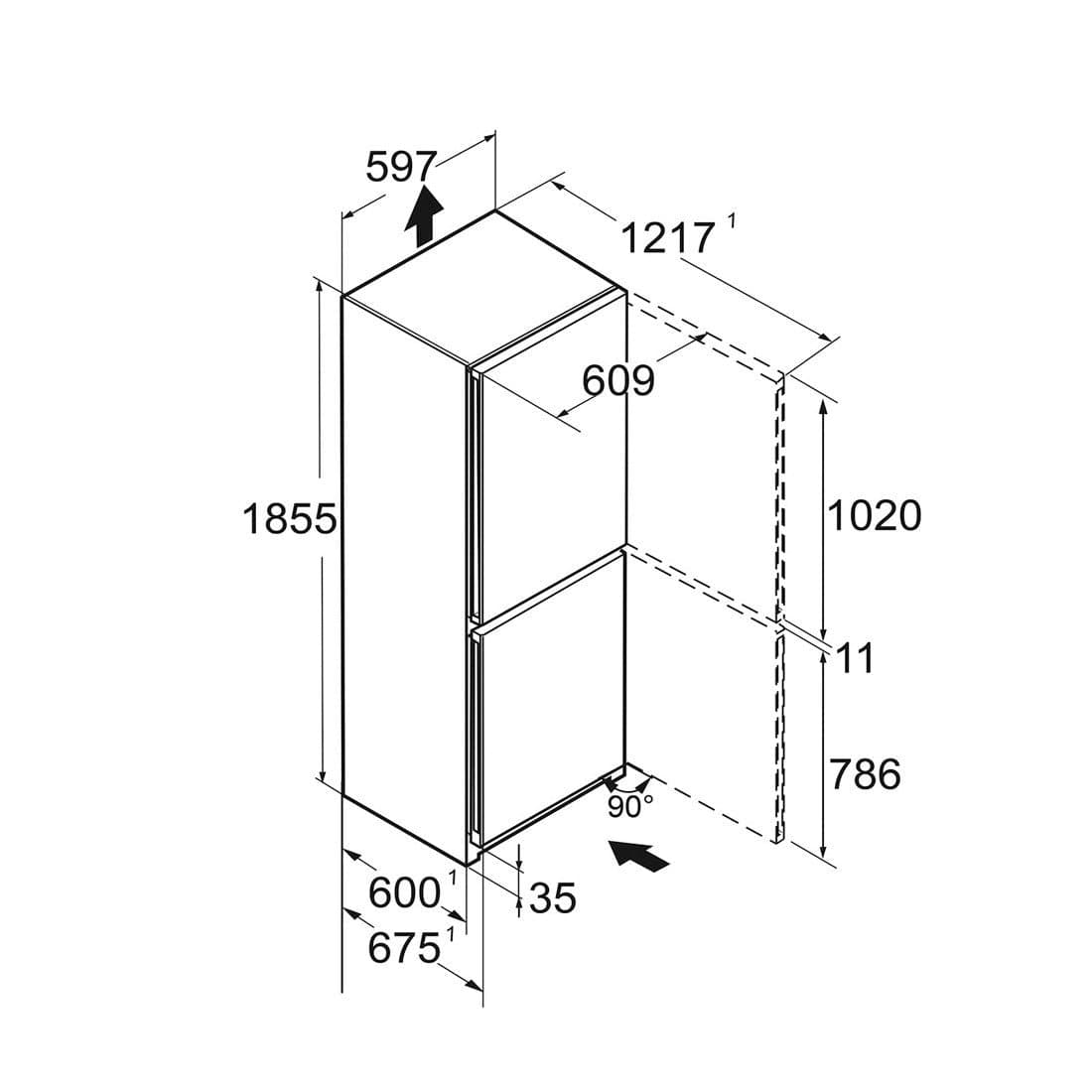 Combina frigorifica Liebherr KGNsff 52Z03 4