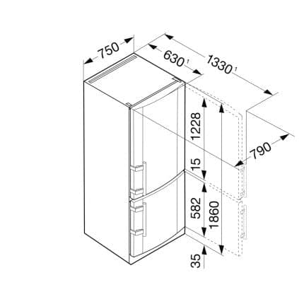 Combina frigorifica Liebherr CNPesf 4613 4