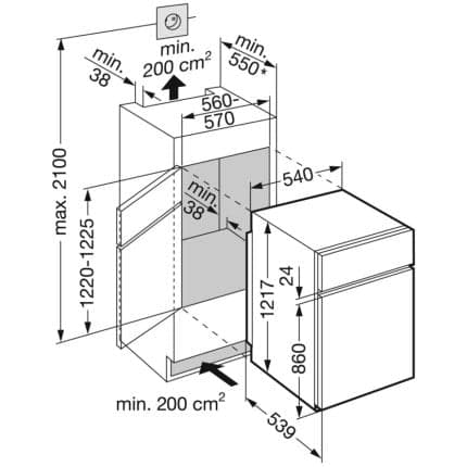 Combina frigorifica incorporabila Liebherr ICTS 2231 5