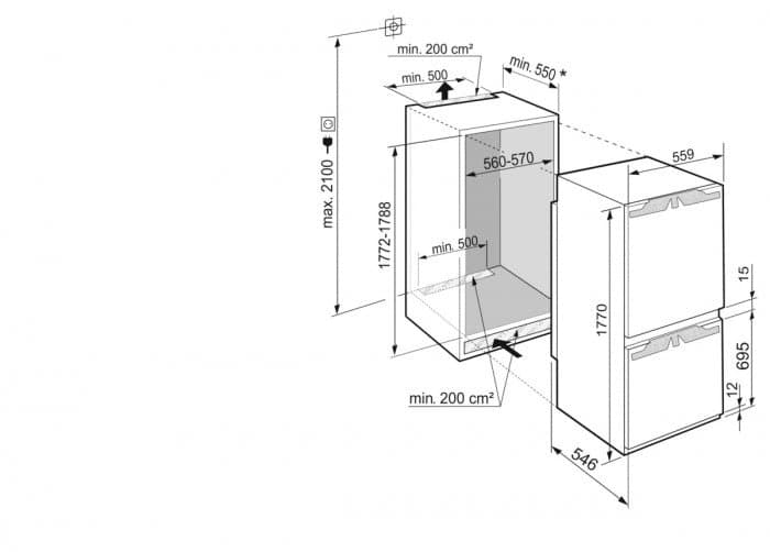 Combina frigorifica incorporabila Liebherr ICe 5103 4