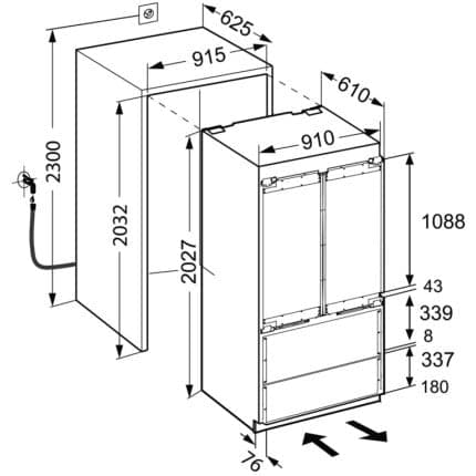 Combina frigorifica incorporabila Liebherr ECBN 6256 7