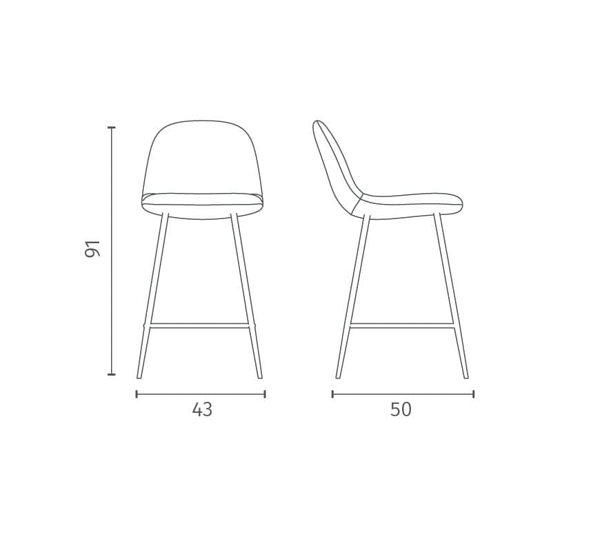 Scaun de bar Brigitte 7