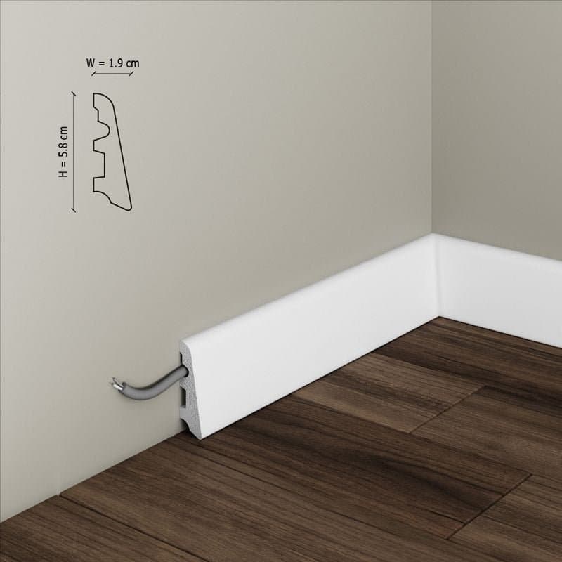 Plinta decorativa din polimer rigid S16 - 5.8x1.8x200 cm 4