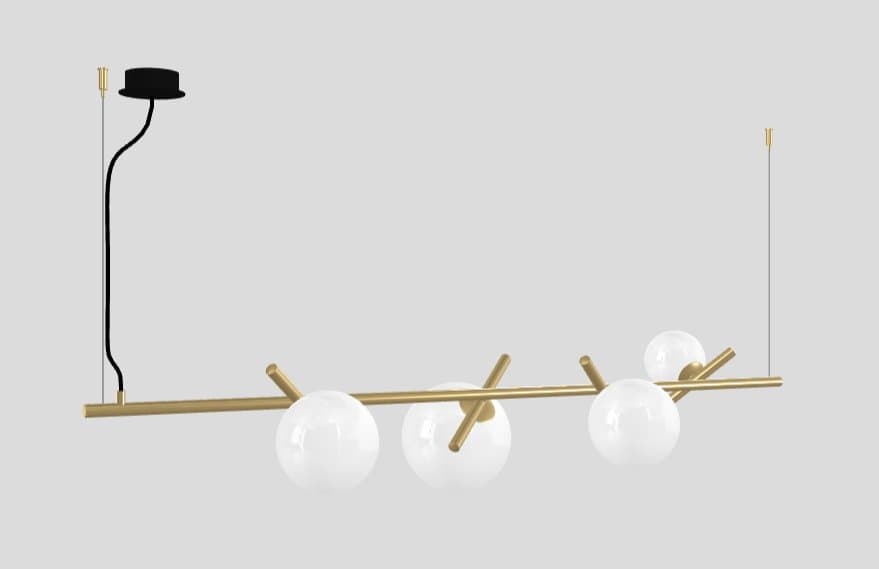 Masiero Candelabru Posy Liniara cu 3, 4 sau 6 Becuri 5