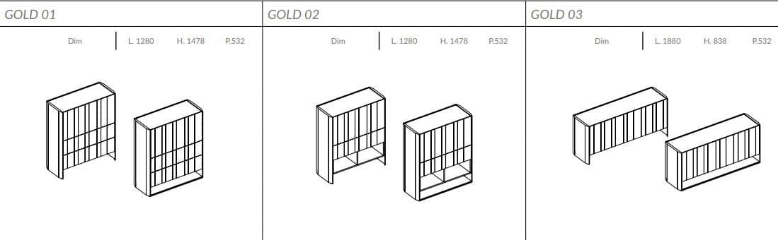 Comoda de living Gold 9