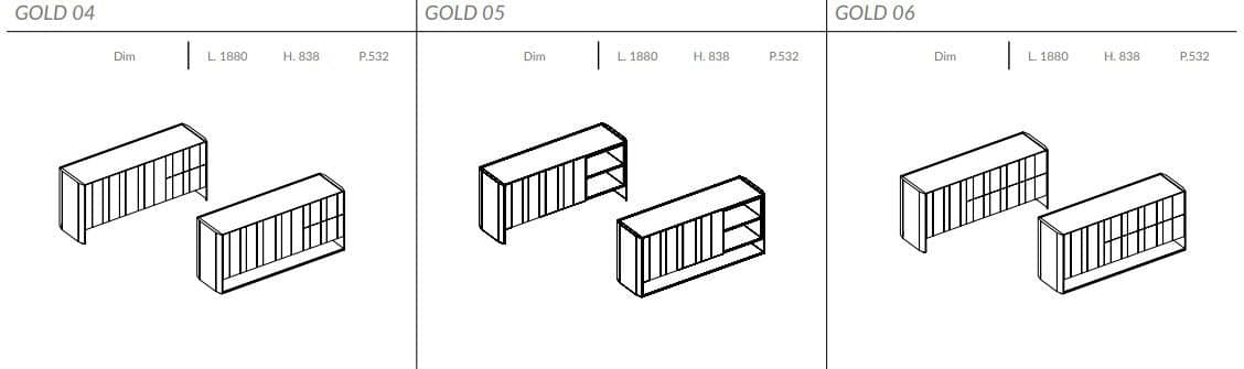 Comoda de living Gold 10