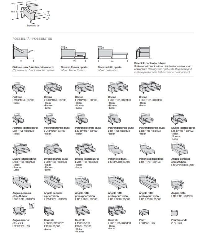 Canapea Space Action 56