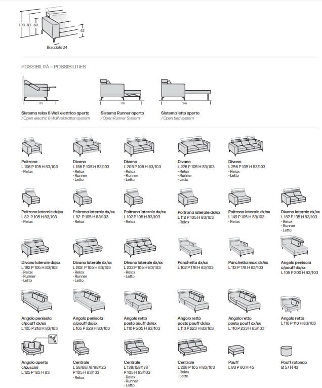 Canapea Space Fly 67