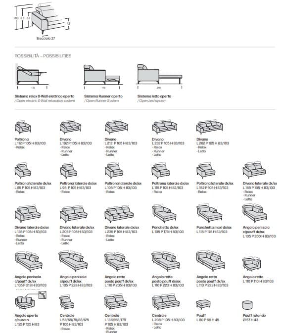 Canapea Space Vision 69