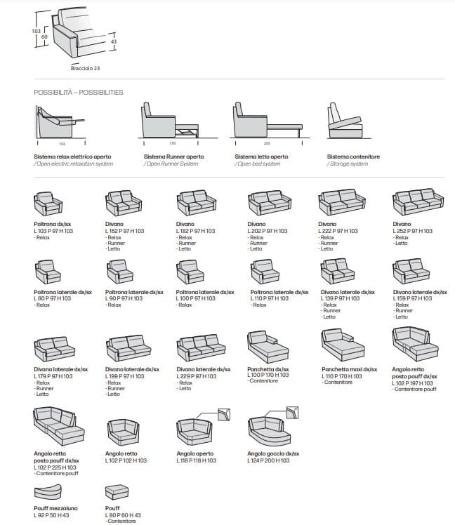 Canapea Swing Bent 56