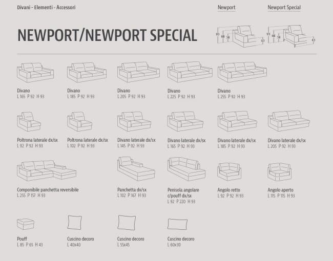 Canapea Newport 69