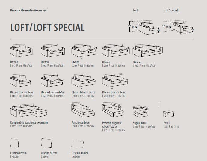 Canapea Loft 69