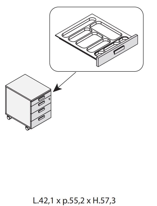 Corp cu sertare 5th Element 6