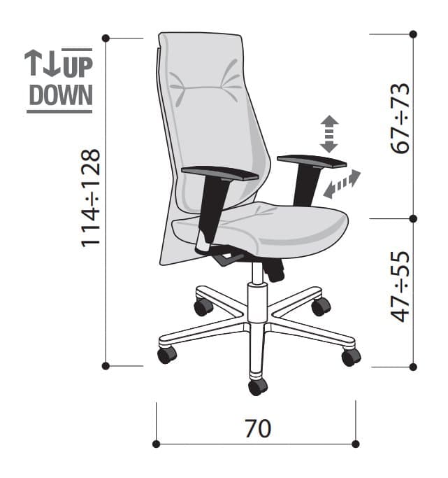 Scaun de birou Galassia 12