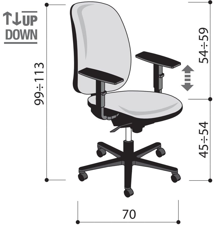 Scaun de birou Sistema 12