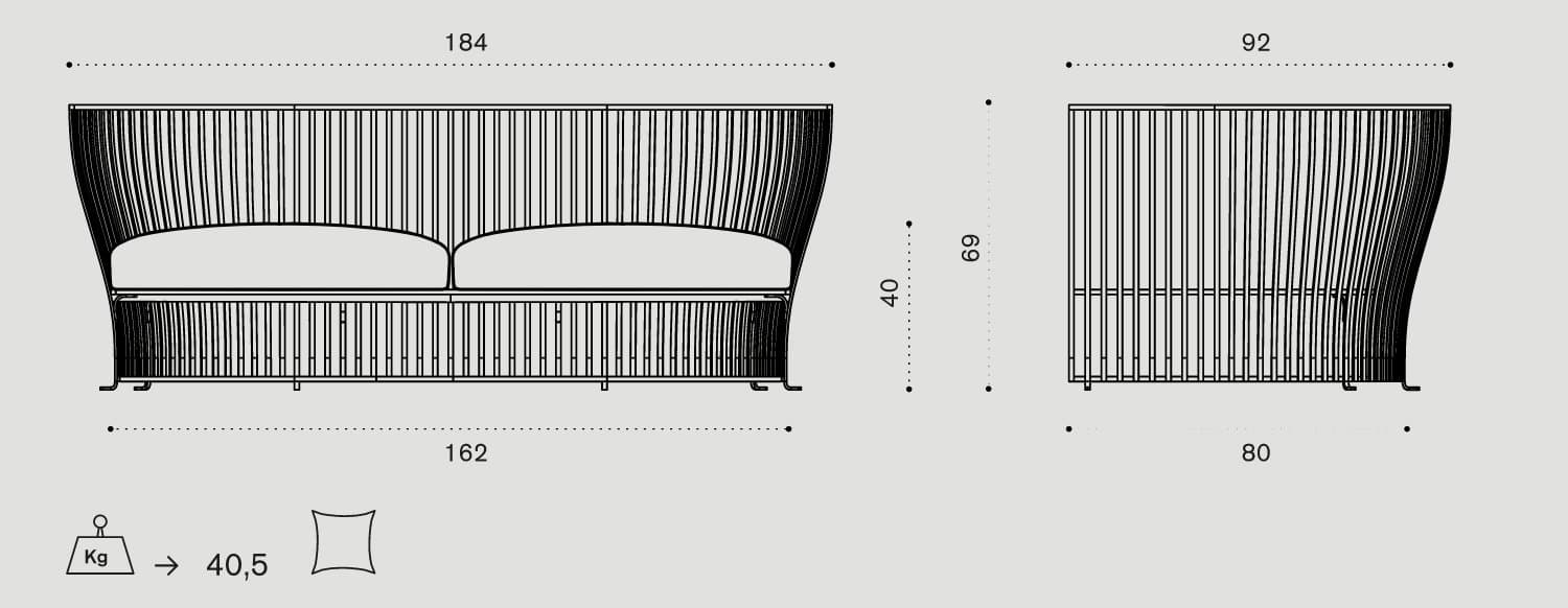 Canapea de exterior Venexia 6