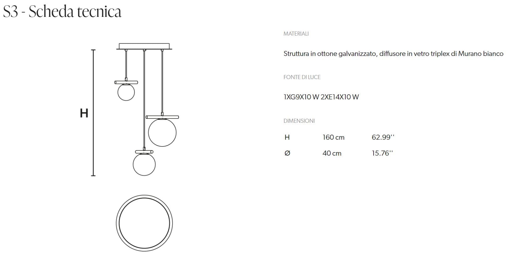 Masiero Candelabru Posy Composizione S3/S5 4