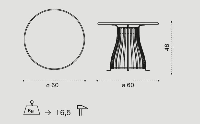 Masuta de cafea de exterior Venexia 4