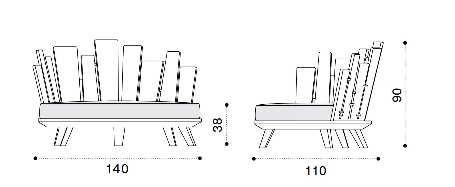 Fotoliu de exterior Rafael 8