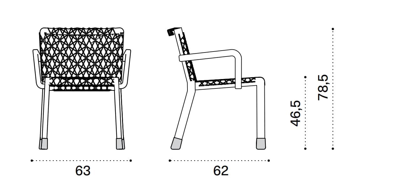Scaun pentru exterior Rafael 4
