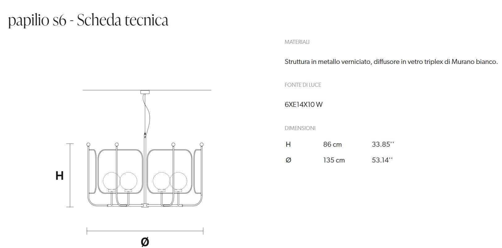 Masiero Pendul Papilio S6 3