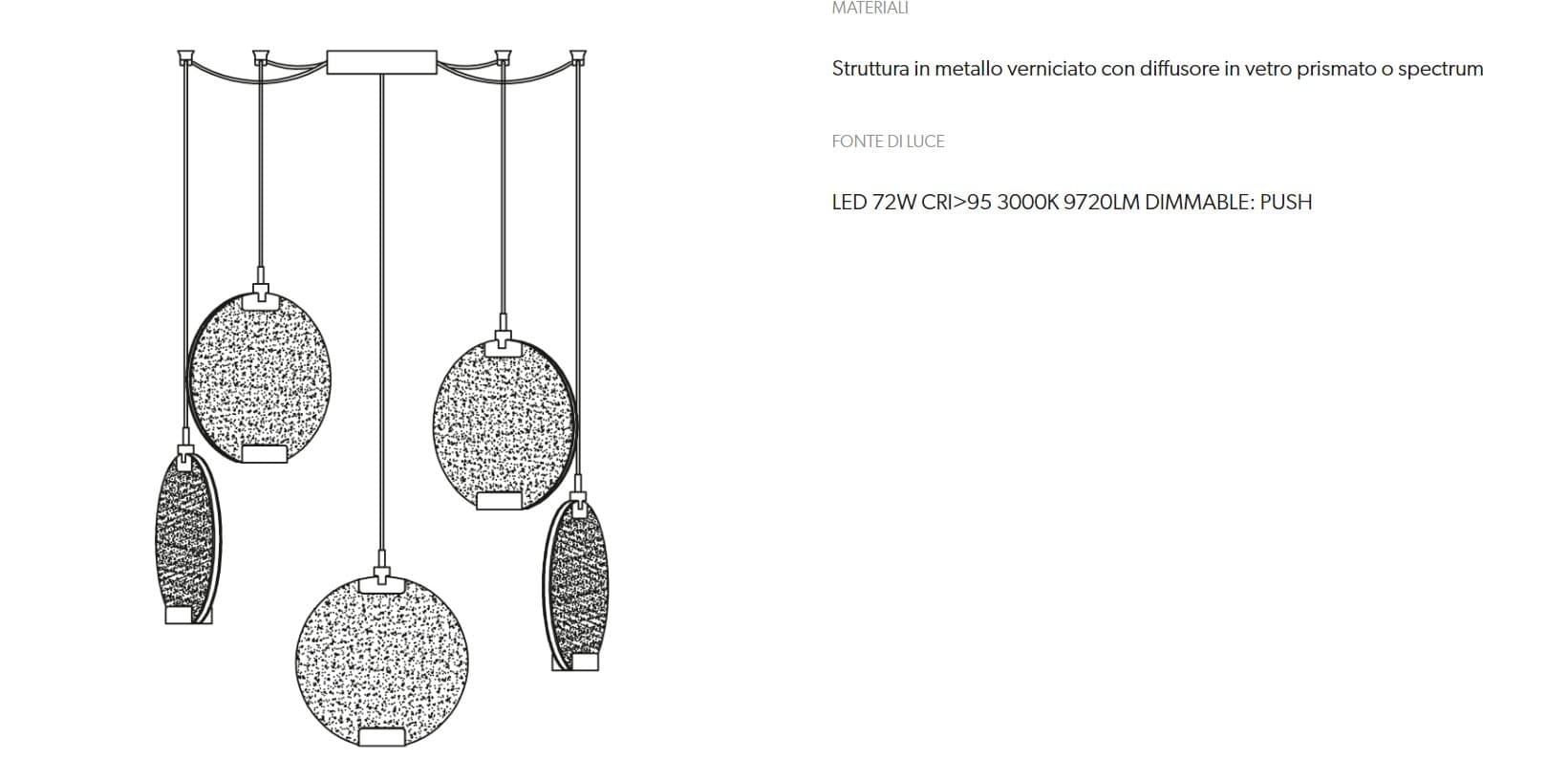 Masiero Pendul Candelabru HORO S5 3