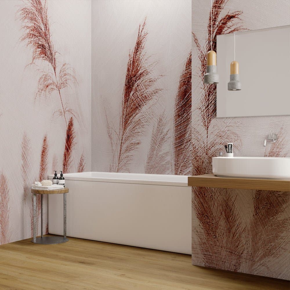 Inkiostro Bianco Tapet cu Design Fluturând în Vânt