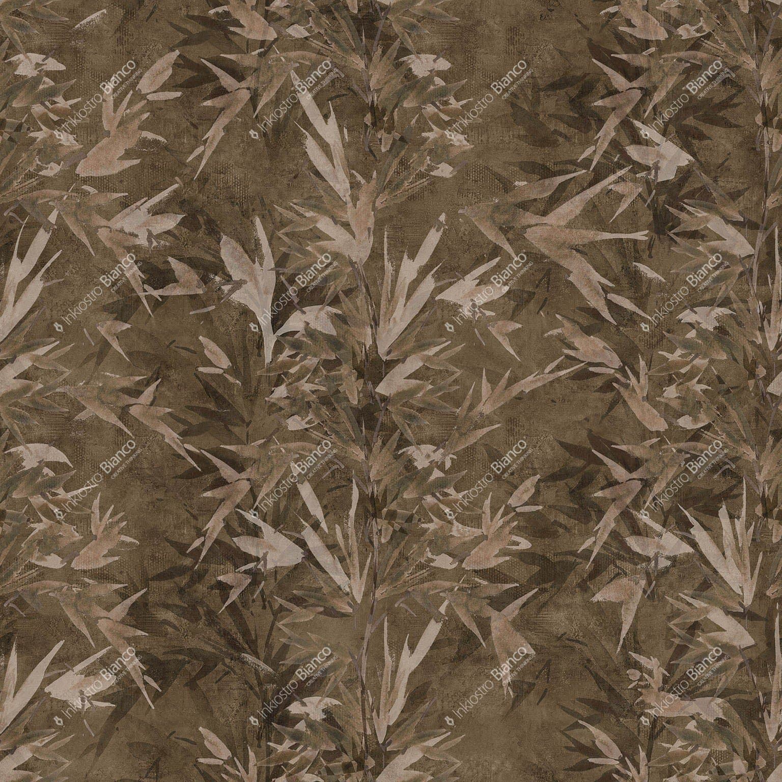 Tapet Painted Leaves 3