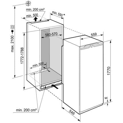 Frigider incorporabil Liebherr IRDe 5121 6