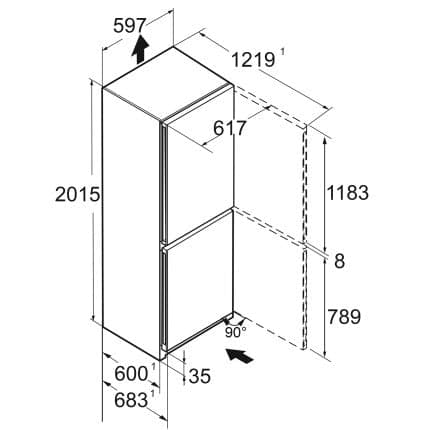Combina frigorifica Liebherr CBNbsd 578i 9