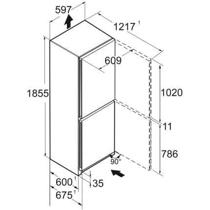 Combina frigorifica Liebherr CBNd 5223 11