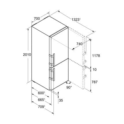 Combina frigorifica Liebherr CBNes 5778 8