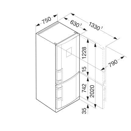 Combina frigorifica Liebherr CNsdb 5753 9