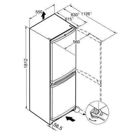 Combina frigorifica Liebherr CUef 331-22 6