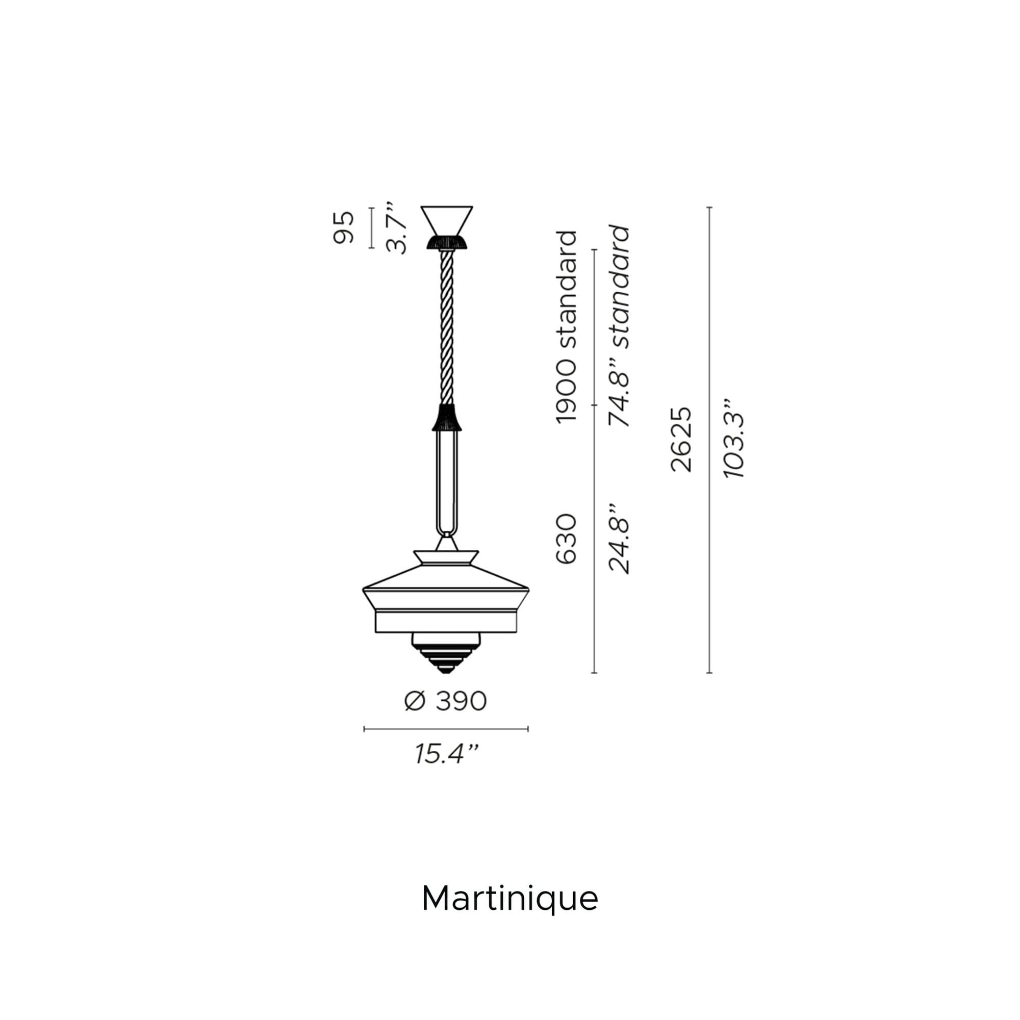 Contardi Candelabru Suspendat Calypso 3