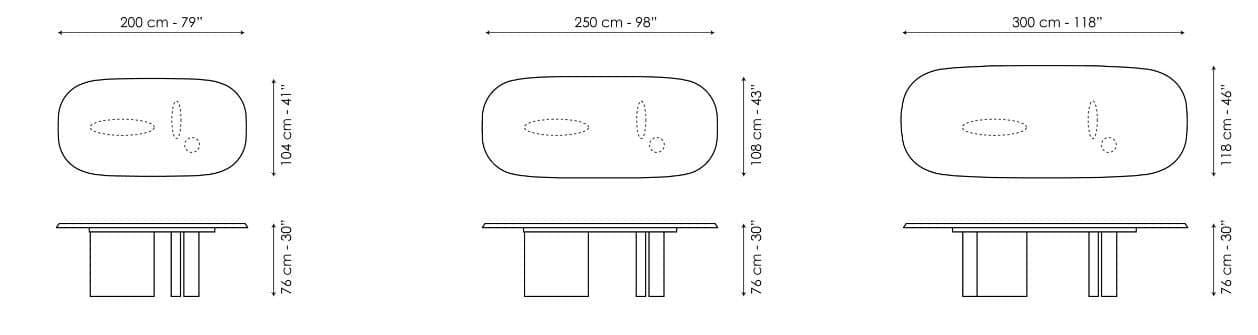 Masa de dining Padiglioni 5