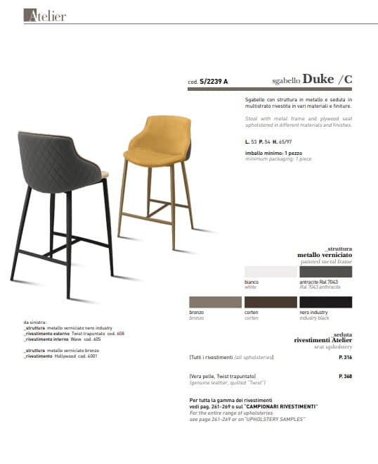 Scaun De Bar Duke C 6