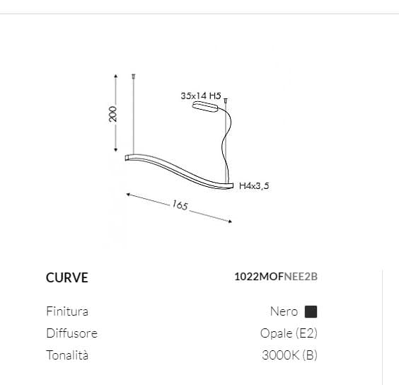 Teamitalia Candelabru Suspens cu Design Curbat 6