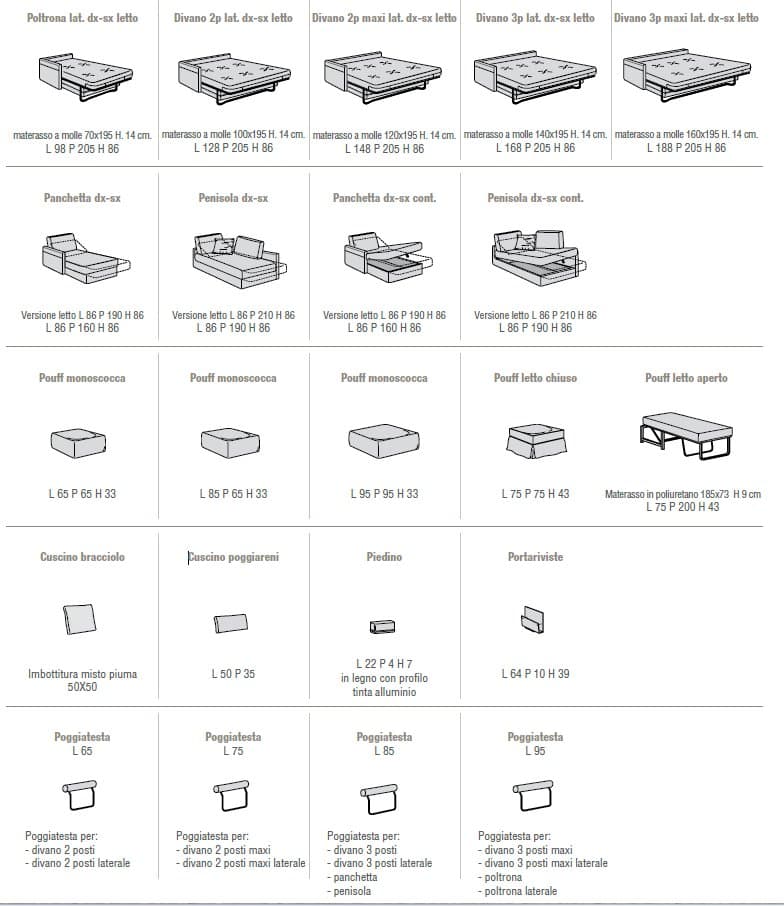 Samoa Canapea Extensibilă Kimy 45