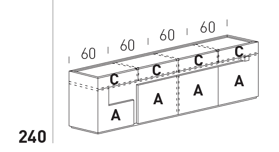 Comoda de living Logos 8