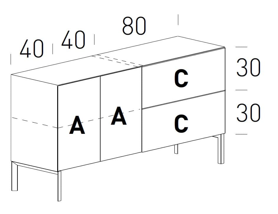 Comoda pentru  living Norma 12