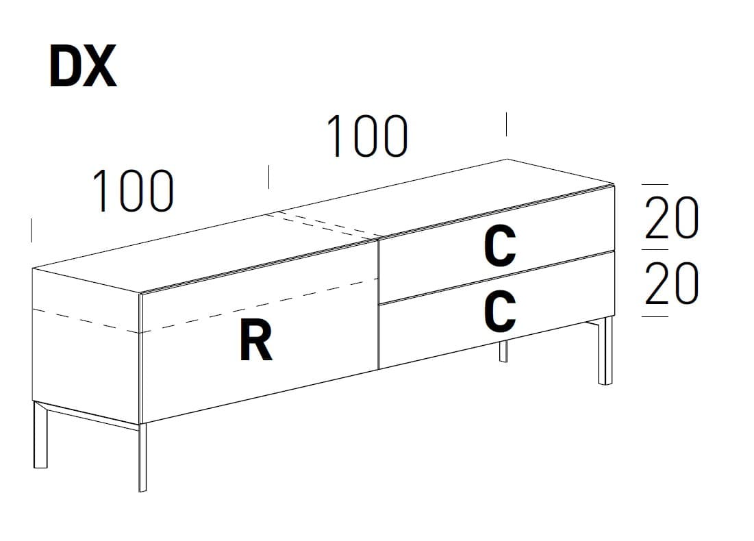 Comoda pentru  living Norma 14