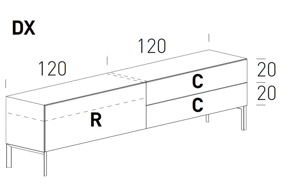 Comoda pentru  living Norma 19