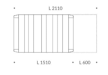 Masa de dining Gold 6