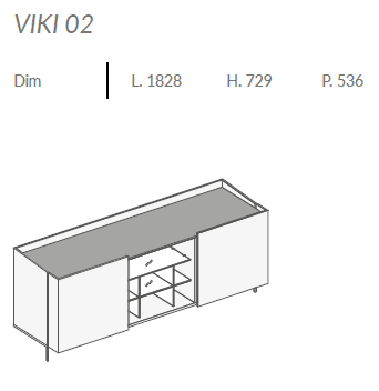 Comoda de living Viki 6