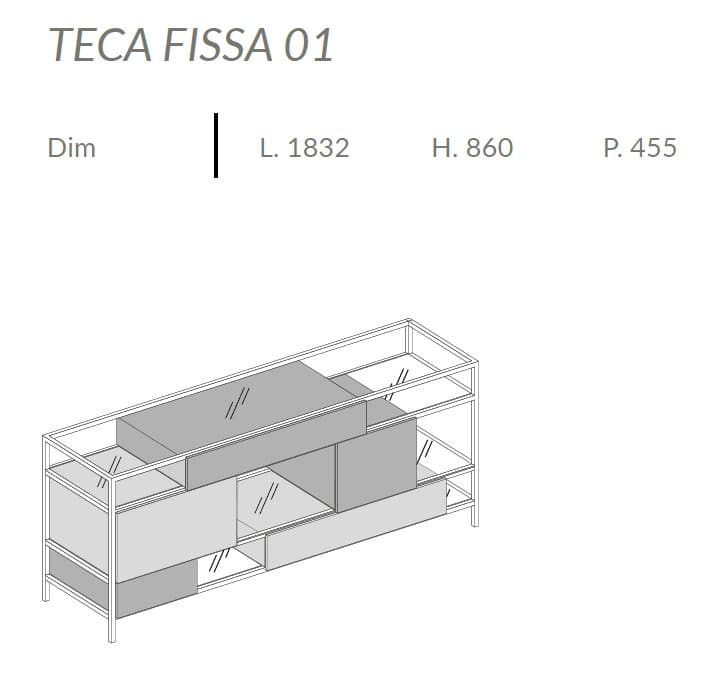 Comoda de living Teca 5