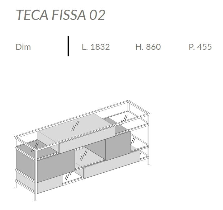 Comoda de living Teca 6